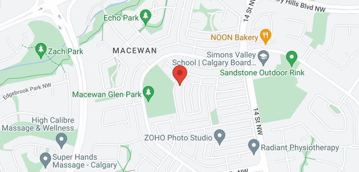 map of 55 MacEwan Meadow Way NW